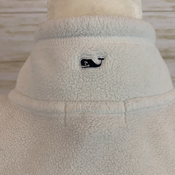 Vineyard Vines White Polar Fleece Vest - Picture 8 of 10